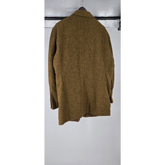 Vintage J. Crew Wool Mohair Blend Army Green Blazer Sport Coat Mens XL-Tall - Picture 4 of 8
